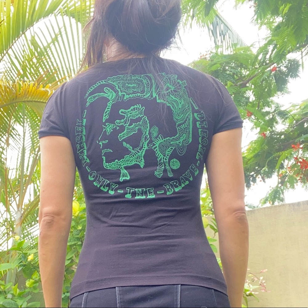 Diesel shirt with cutout shoulder